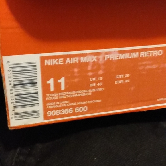 💯Vintage🔥Air Max 1 "Red Curry pack" - Picture 14 of 16